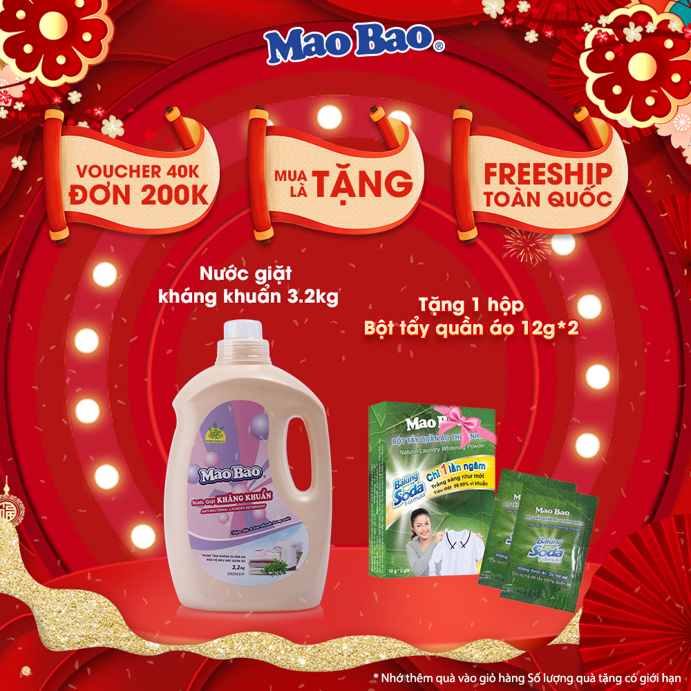 Nước Giặt Kháng Khuẩn Mao Bao 3200g