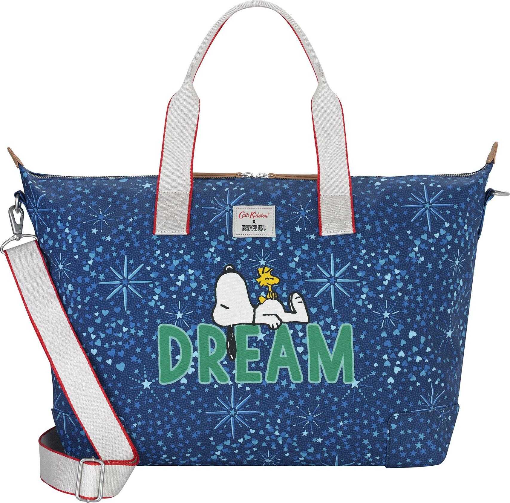 Túi du lịch Cath Kidston họa tiết Dream Midnight Stars PL02 (Snoopy Dream Midnight Stars PL02 Overnight Bag)