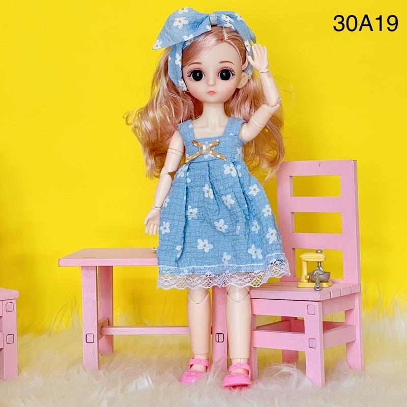 Búp bê dễ thương 30cm có 22 khớp cử động linh hoạt đồ chơi cho bé gái