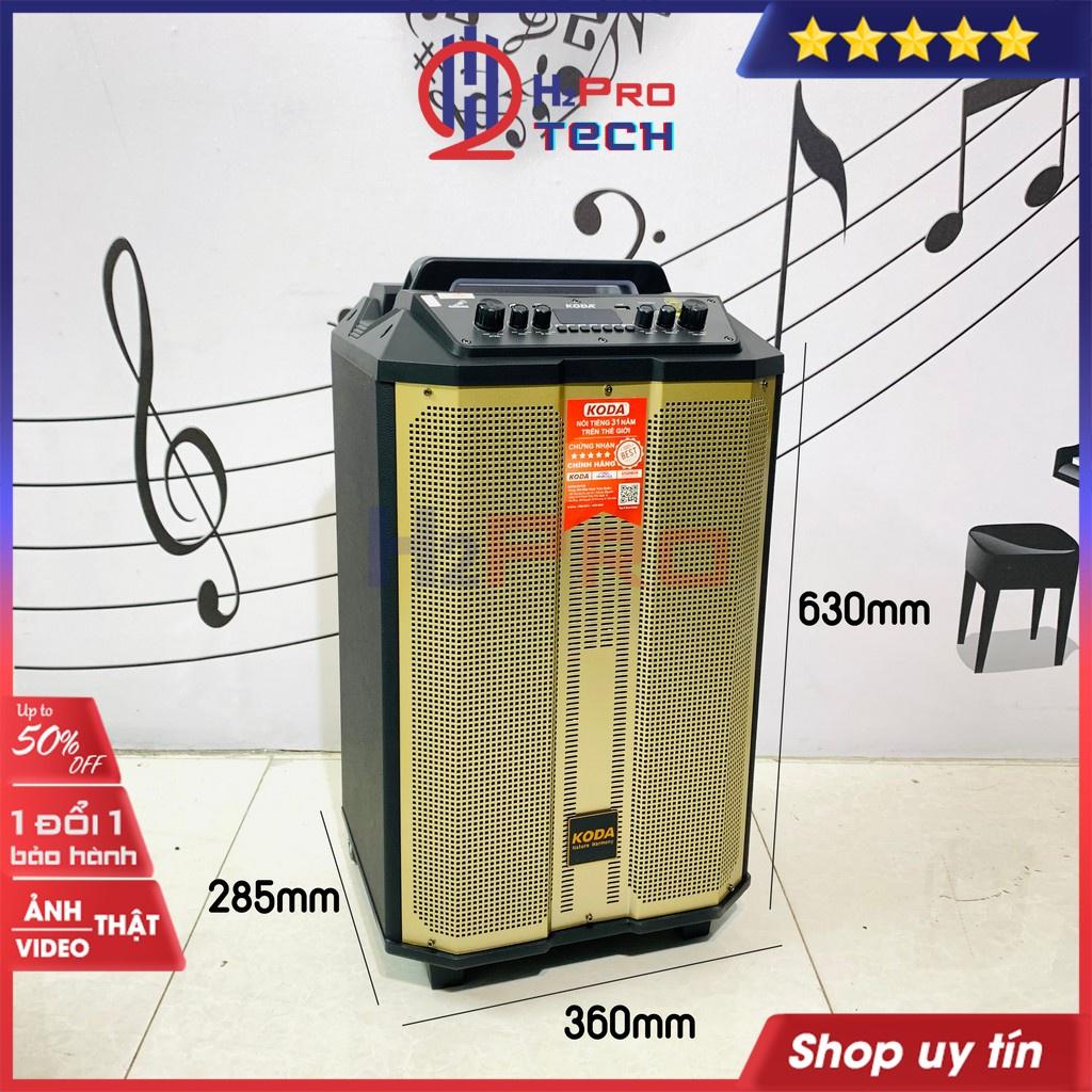 Loa di động karaoke bluetooth, loa kẹo kéo karaoke KODA KD-1221 bass 30-500W-hát cực hay, Tặng 2 mic ko dây-Shop H2pro-Hàng chính hãng