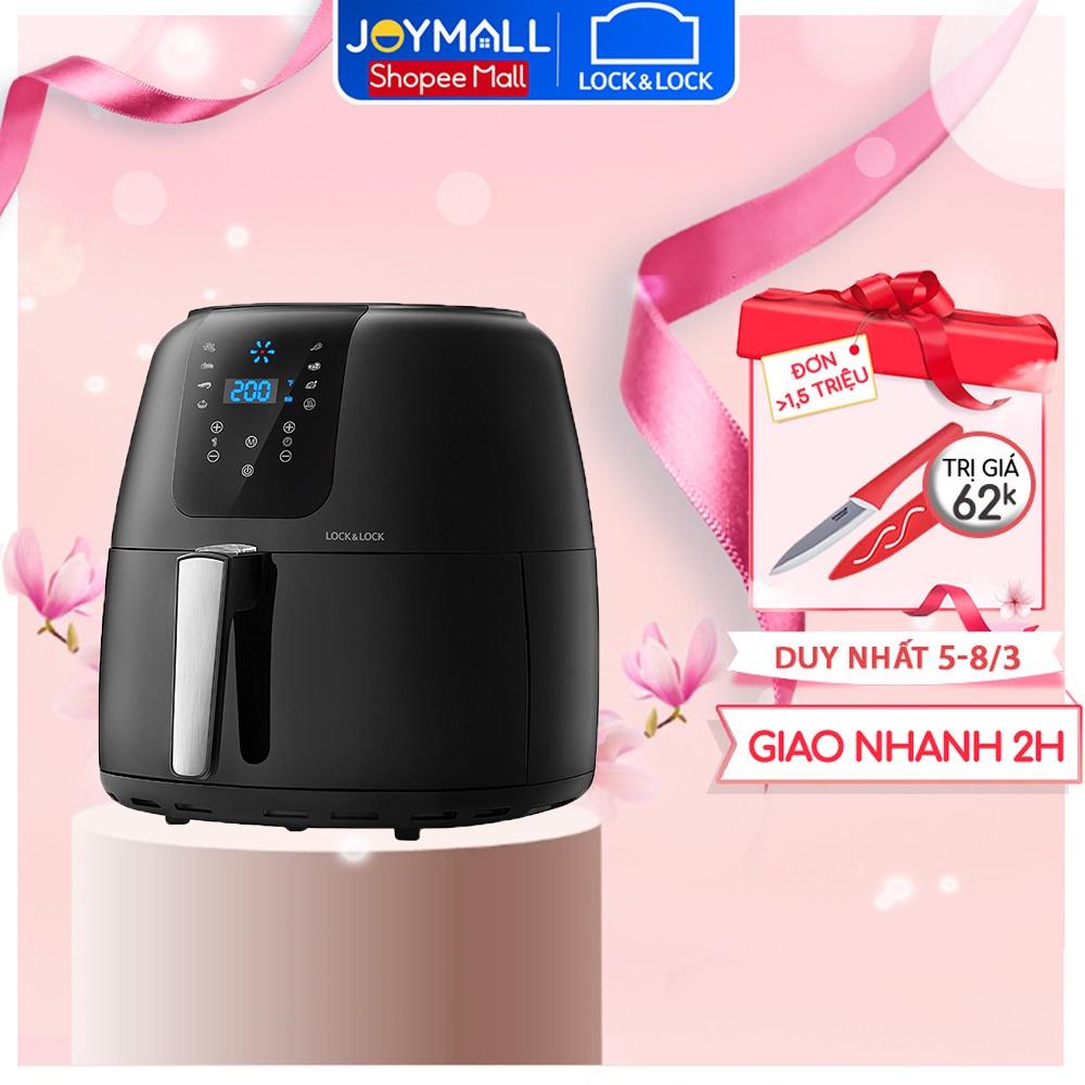 Nồi Chiên Không Dầu Lock&Lock EJF296BLK 7.2L - Hàng Chính Hãng, 7 Chế Độ Cài Sẵn, Làm Nóng 360 Độ - Hapos