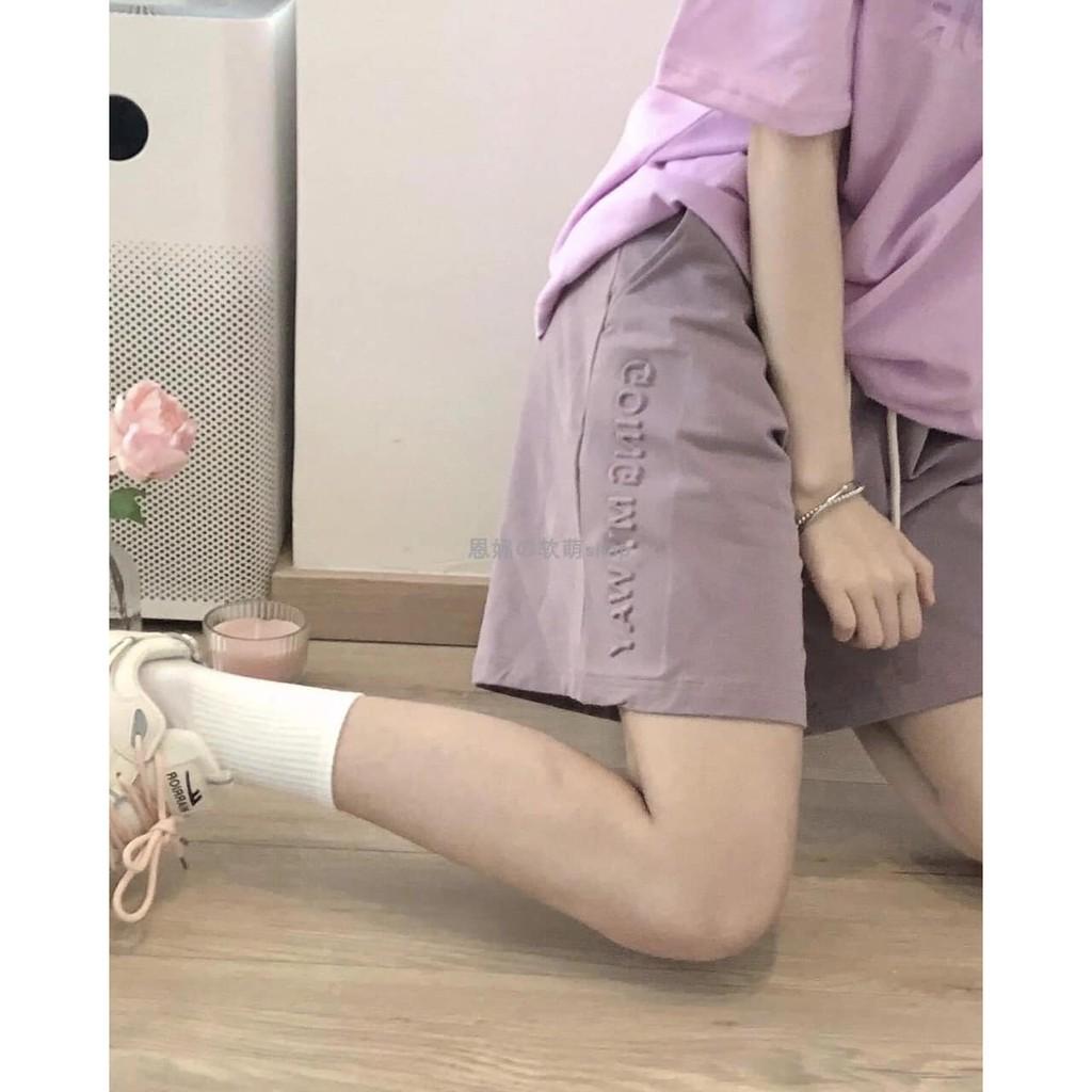 Quần chữ dập phồng chất thun siêu đẹp