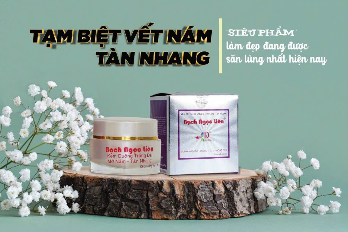 Kem Dưỡng Trắng Da, Mờ Nám, Tàn Nhang Bạch Ngọc Liên 20g