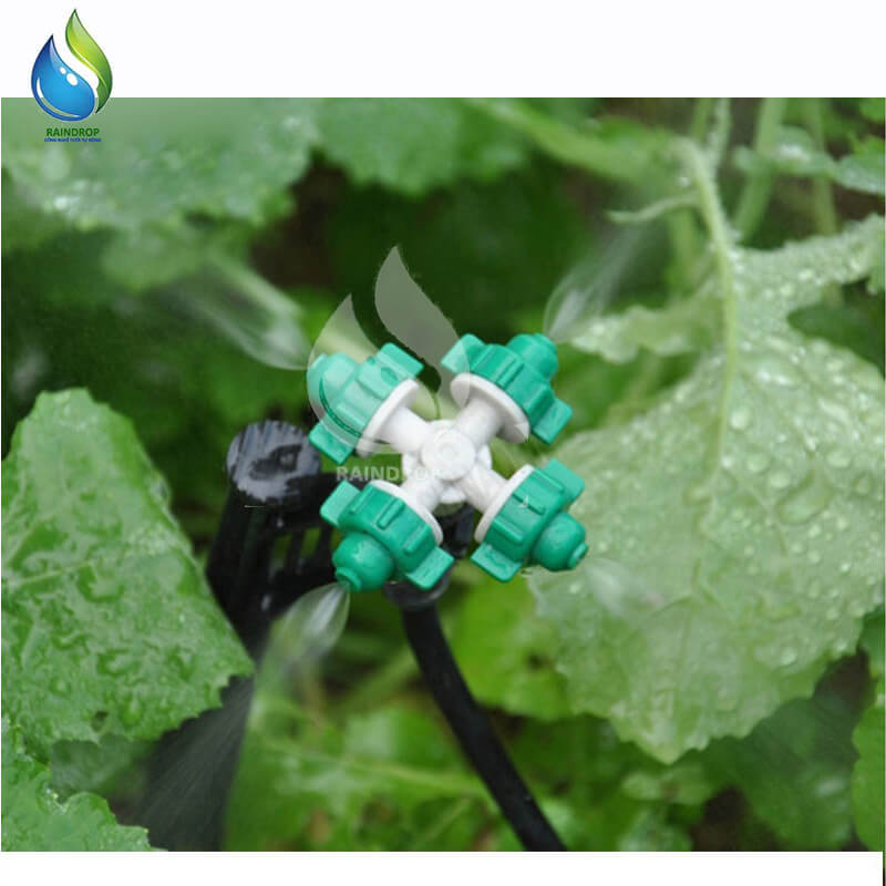 Bec phun sương tưới cây tưới lan 4 hướng sương tơi mịn