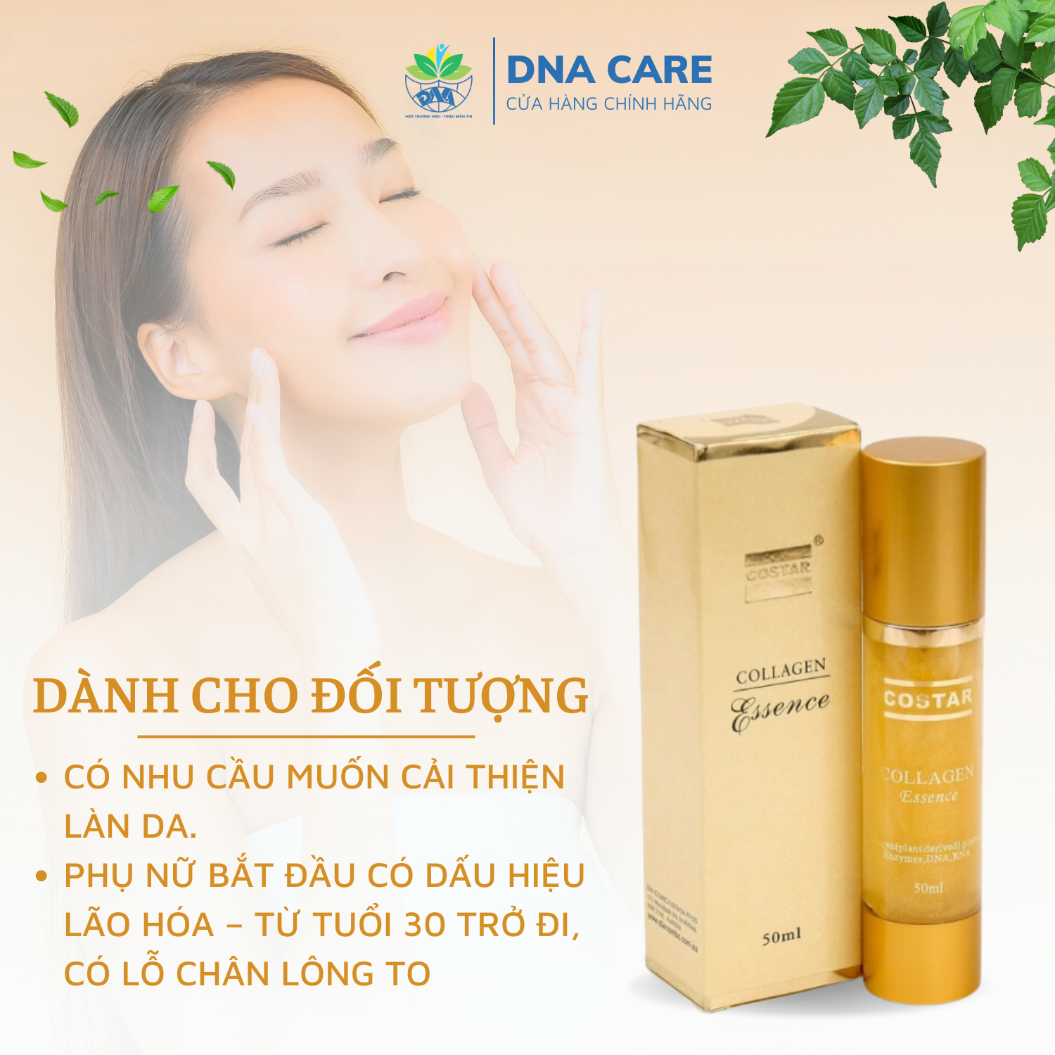 Tinh chất vàng Costar Collagen Essence chai 50ml