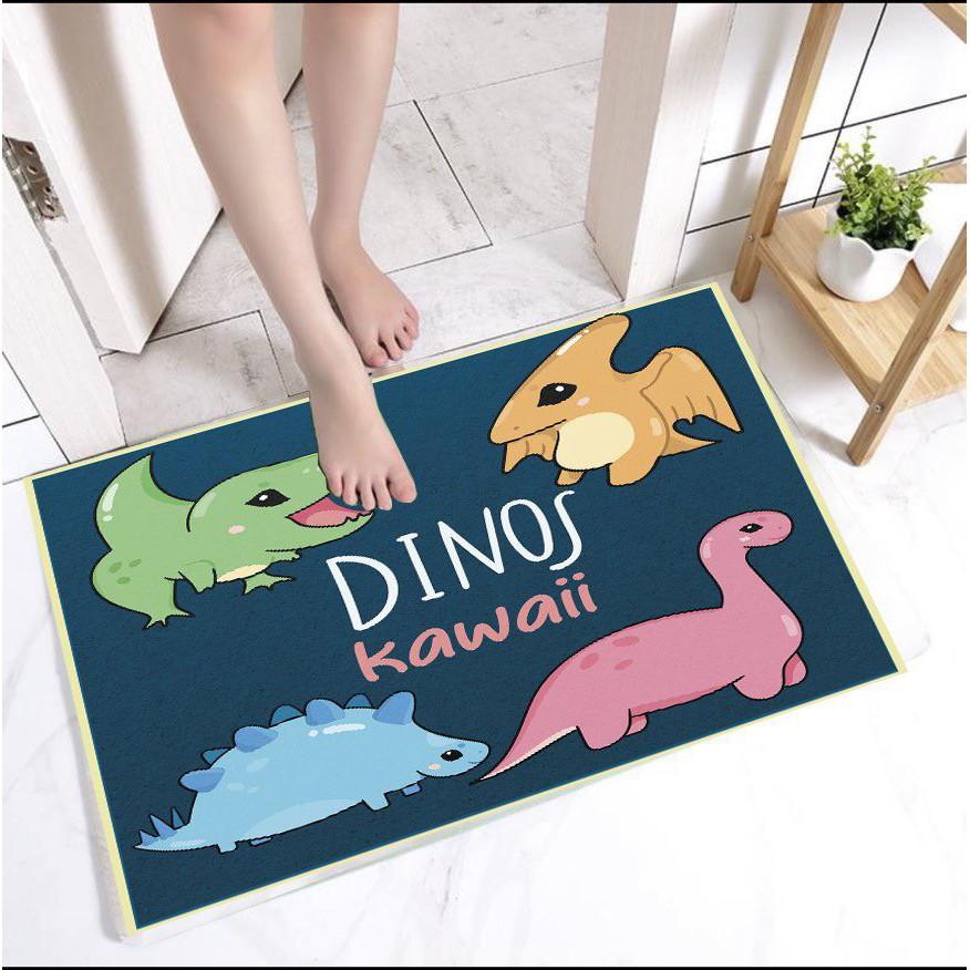 Thảm Chân 3D, Thảm chùi chân bali Chống Trơn Trượt Hình Thú Dễ Thương Mẫu Mới