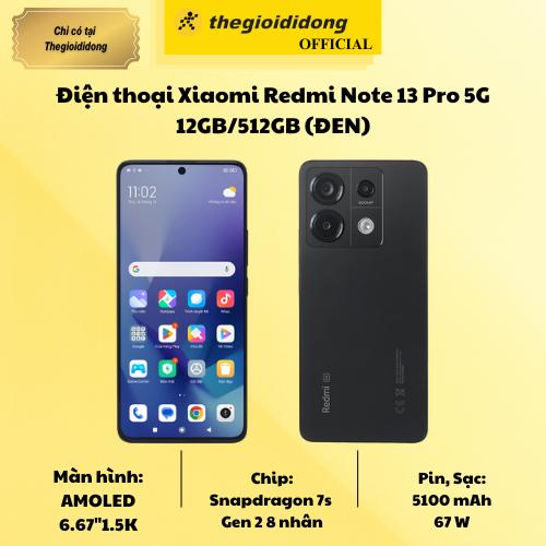 Điện thoại Xiaomi Redmi Note 13 Pro 5G 12GB/512GB - Hàng Chính Hãng
