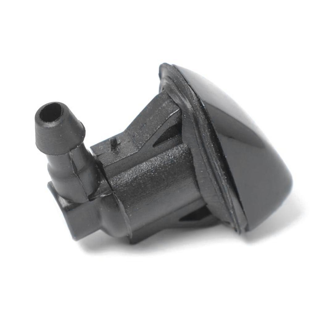 2x Black Windshield Wiper Jet Washer Nozzles for