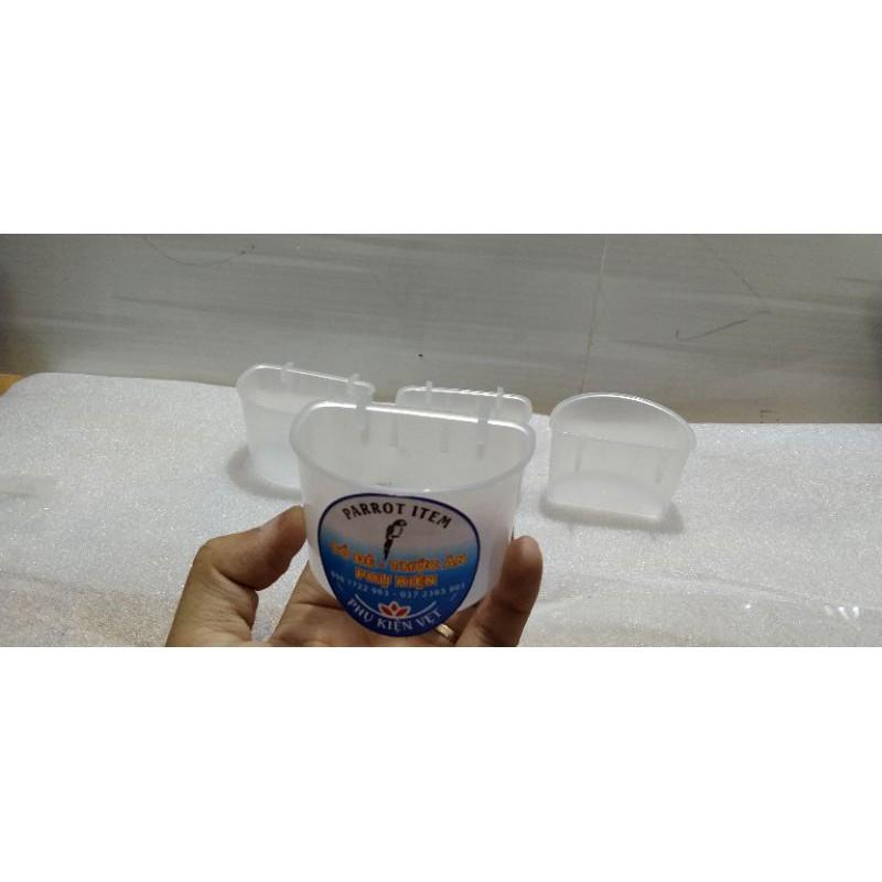 Combo 10 cóng tròn nhỏ đựng nước, Vitamin, khoáng cho chim cảnh, vẹt, yến phụng
