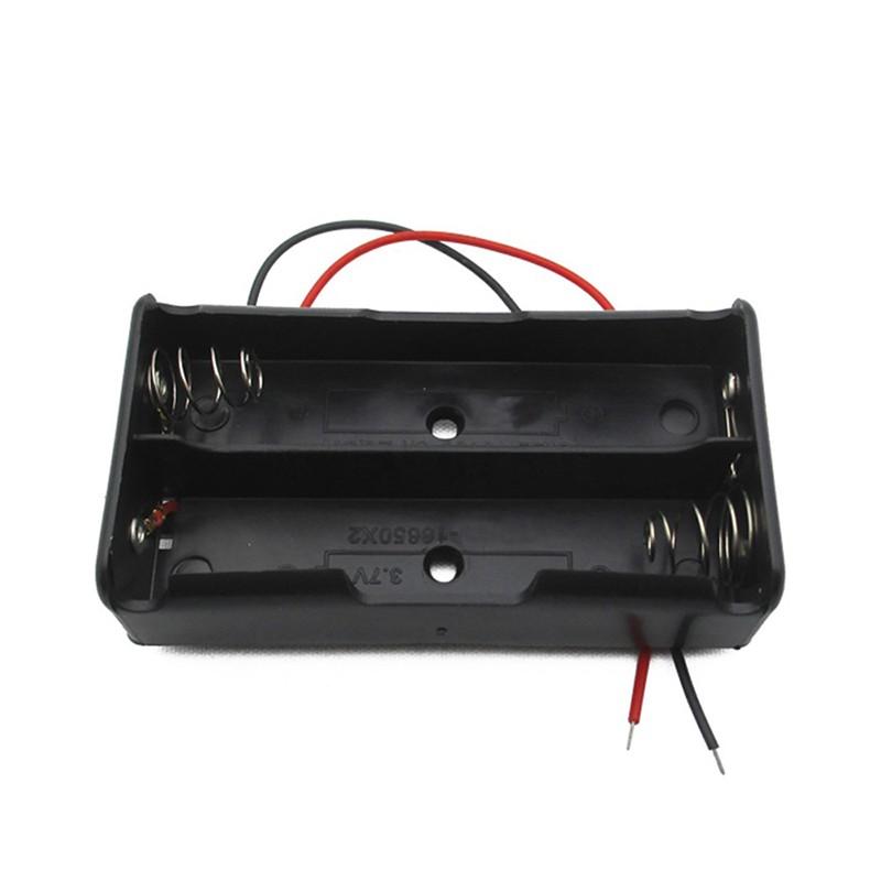 1Pc 4/3/2/1x Giá đỡ pin bằng nhựa bền 18650 4 Kích thước Hộp đựng pin 18650 di động Vỏ dây Hỗ trợ pin 3.7V Bán buôn Màu sắc: Hộp 1x 18650