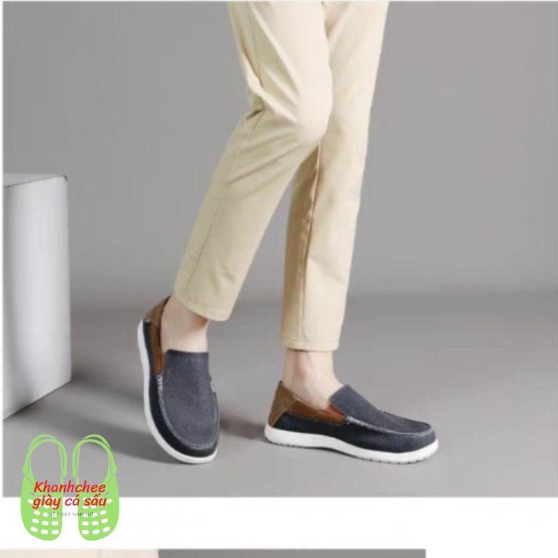 Cross Santa Cruz Deluxe slip on 2, chất liệu vải bố , đế chống trơn trượt