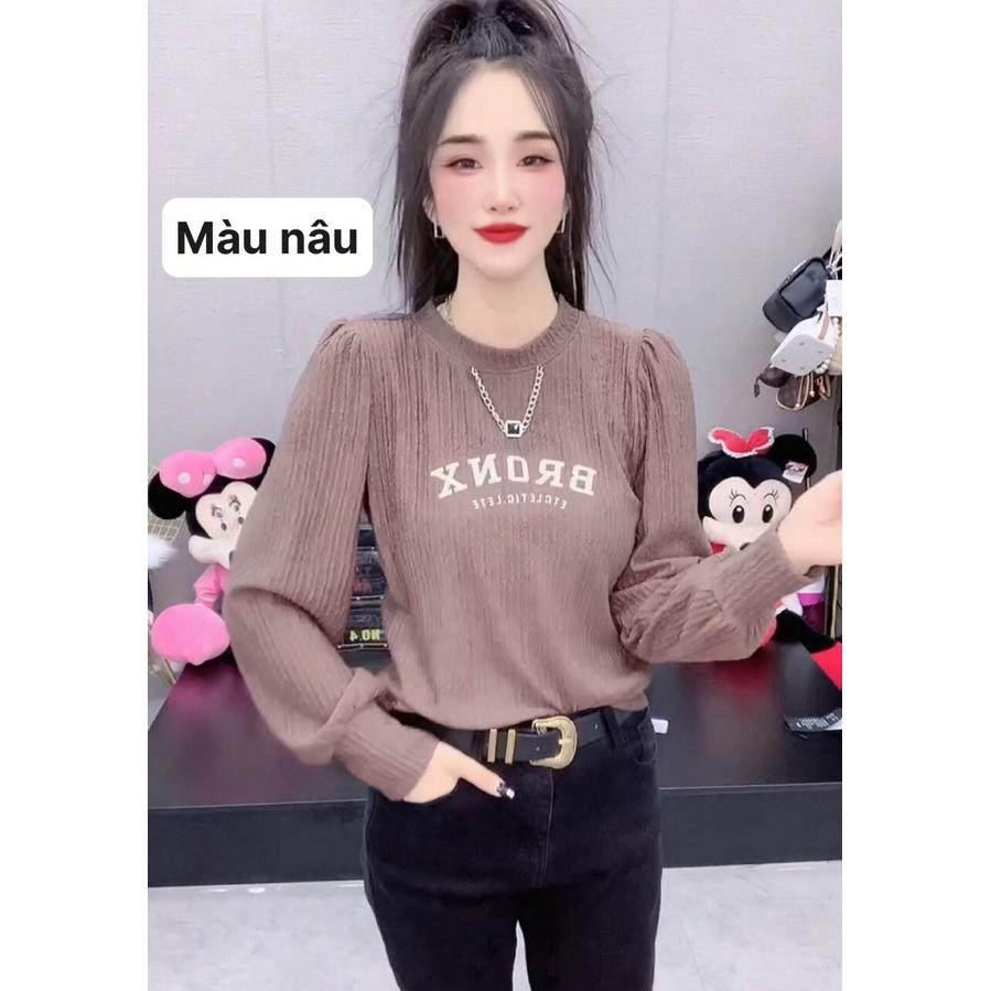 Áo kiểu nữ dài tay thu đông kiểu dáng thời trang