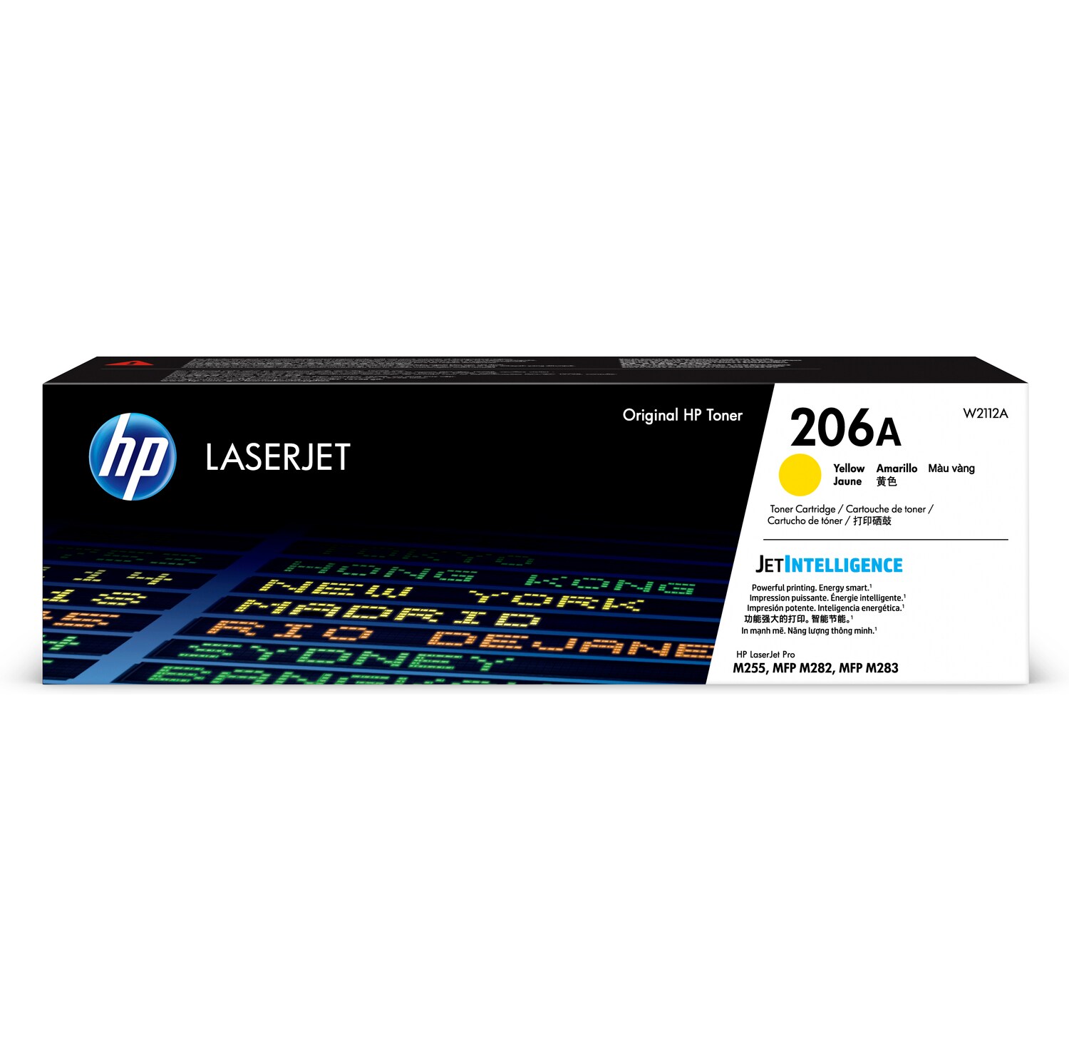 Hộp mực in laser màu vàng HP 206A dùng cho máy in LaserJet (W2112A) - Hàng chính hãng