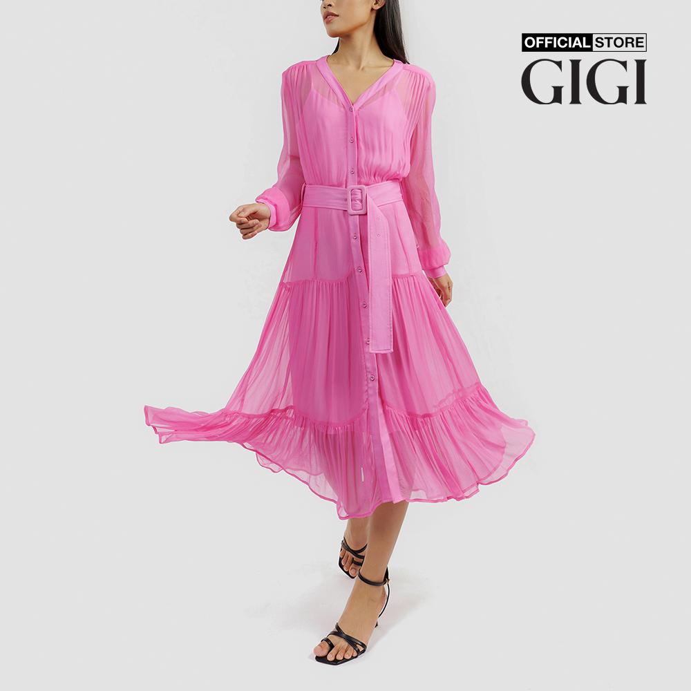 GIGI - Đầm midi phom suông 2 lớp hiện đại G2102D221178-41