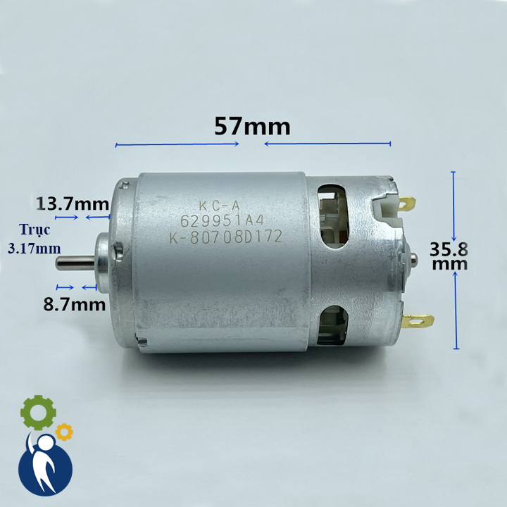 Motor 12V Mã 555 10350rpm