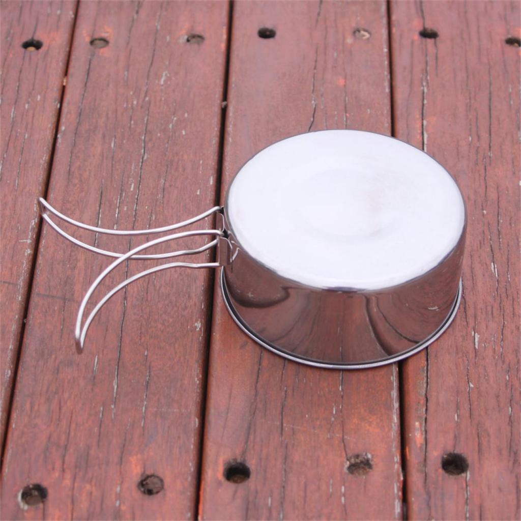 Portable Tableware Frying Pan Bento Food Container Snack Box Mess-Kit Hiking