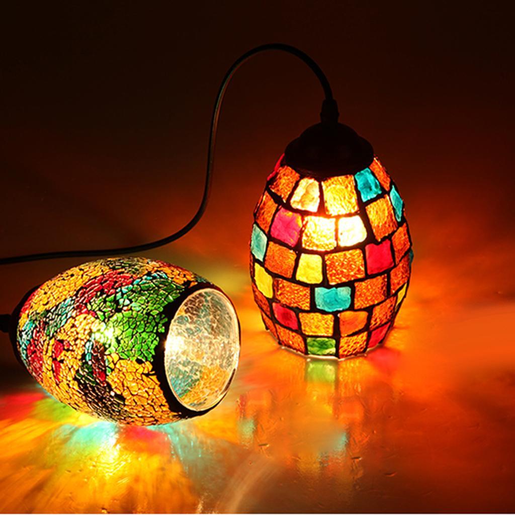 2Pcs Retro Colorful Ceiling Pendant Lamp Light Chandelier Shade Lampshade 1#