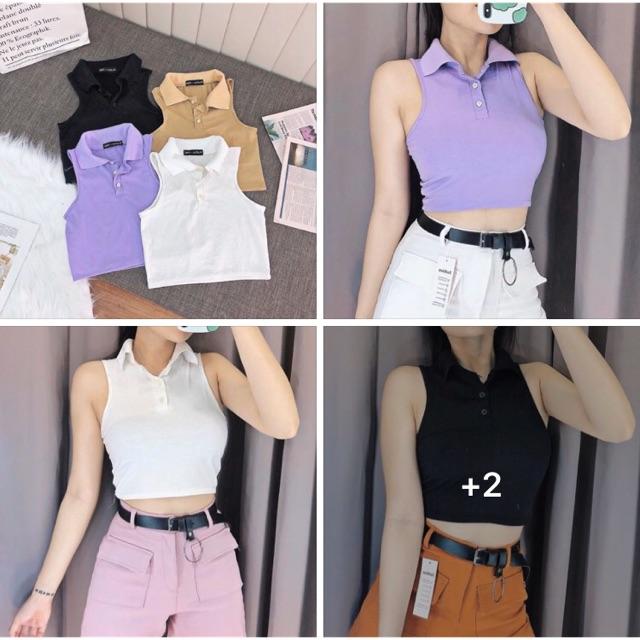 Áo balo cổ trụ basic