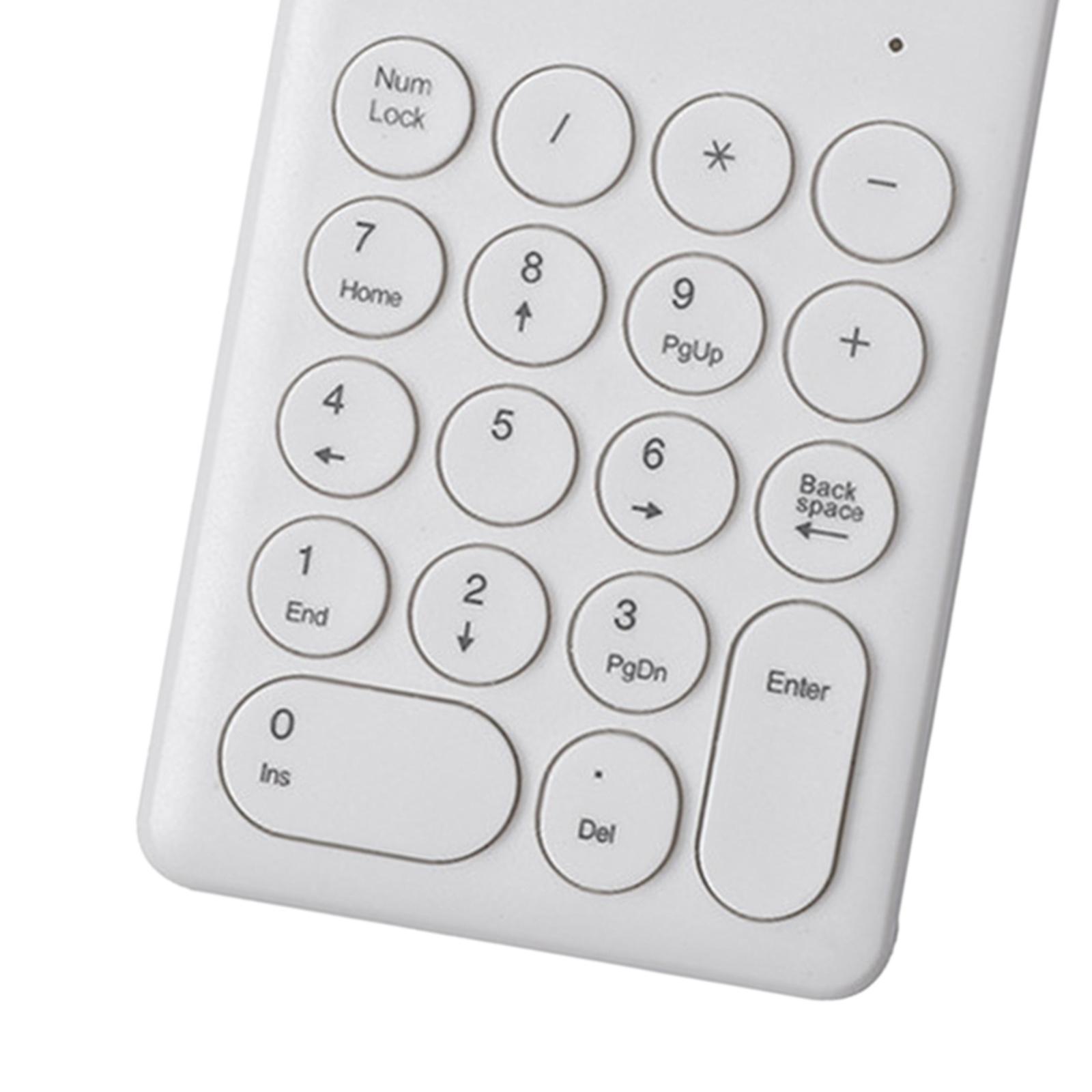 Wired USB Numeric Keypad 18 Keys Stylish Faster Data Input Easy Carry for Laptop Desktop