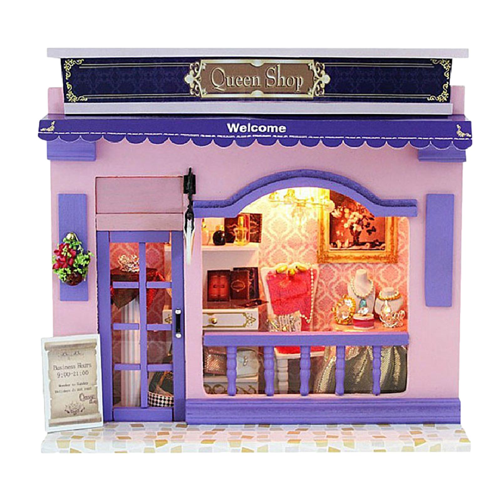 DIY Dollhouse Miniature Kit with Furniture Light Model Lover Gift cake love