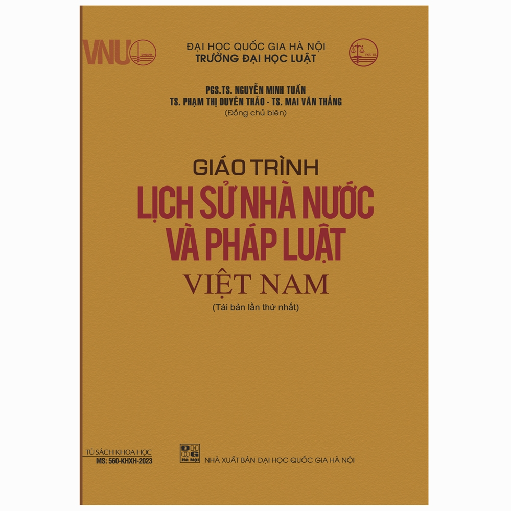 Sách - Giáo trình lịch sử nhà nước và pháp luật Việt Nam