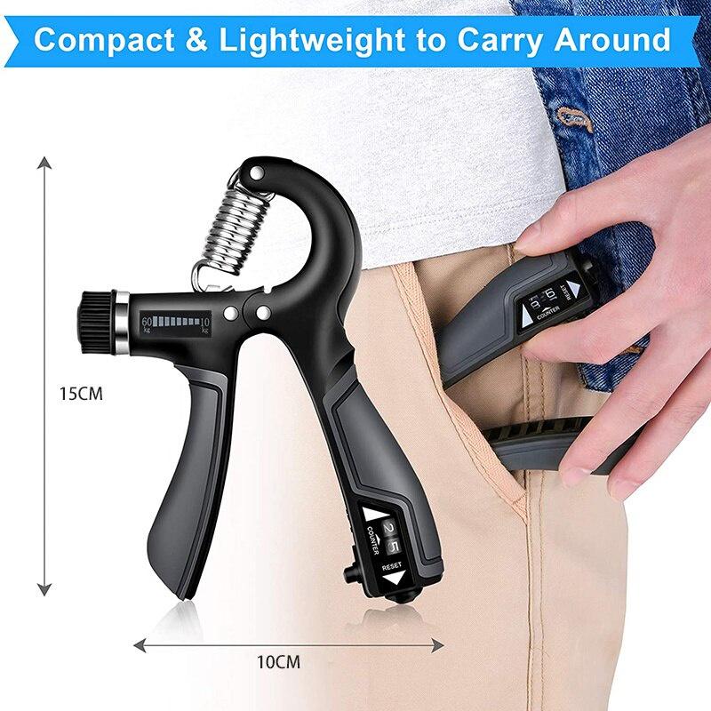 Adjustable Fitness R Type Gripper Training Hand Muscle Strength Booster Wrist Rehabilitation Training Device Fitness Equipment