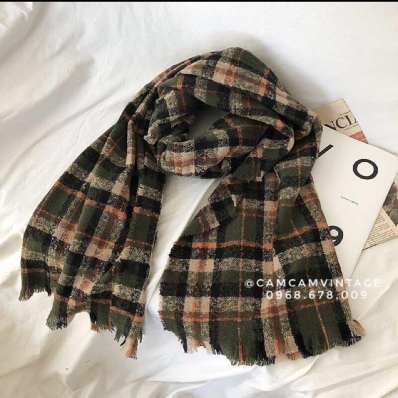 KHĂN QUÀNG CỔ CHOÀNG CỔ NAM NỮ LÔNG THỎ CARO VINTAGE, MỀM MỊN DÀY CỰC ẤM Maxshopdoc