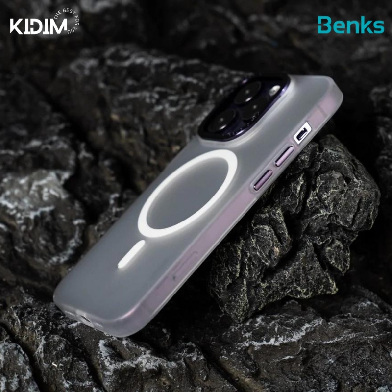 Ốp lưng Mag Safe Haze Benks màu nhám mờ chống vân tay cho iPhone14 Pro Max/14 Pro/14 Plus/14-Hàng chính hãng