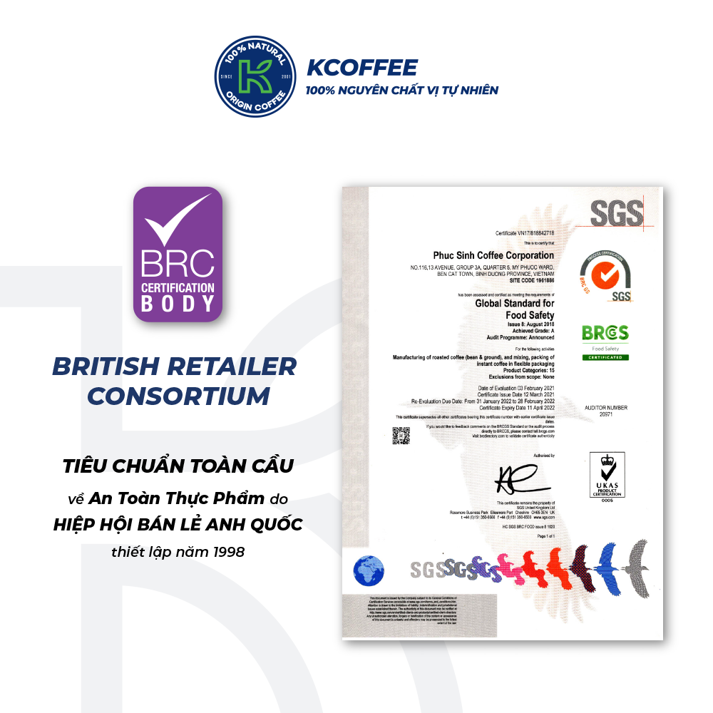 Cà phê hạt rang K Coffee 100% Robusta Arabica nguyên chất cà phê đậm vị K-HO3