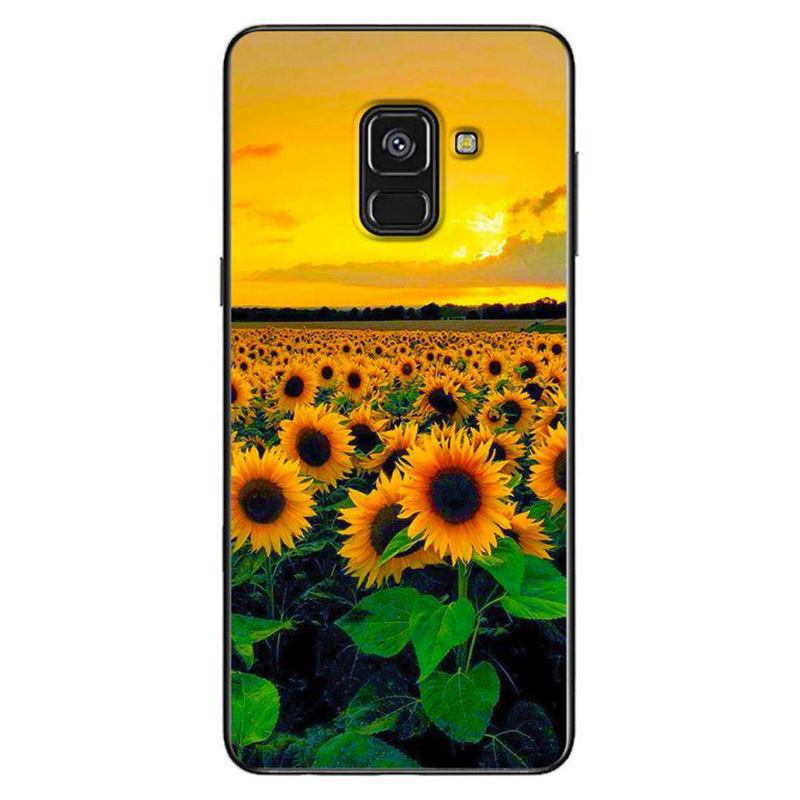 Ốp Lưng Dành Cho Samsung Galaxy A8 2018 - Hoa Hướng Dương