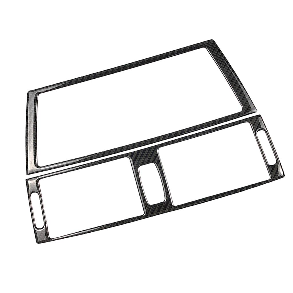 Carbon Fiber Car Air Condition Outlet CD Panel Frame For BMW E70 E71 X5 X6