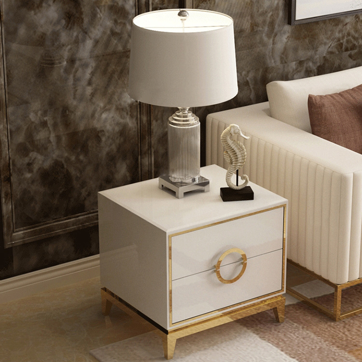 Tủ táp đầu giường 2 ngăn gỗ MDF cao cấp Sơn tĩnh điện Cao cấp - Táp Tủ đầu giường đa năng sang trọng PUK016 Giao màu ngẫu nhiên