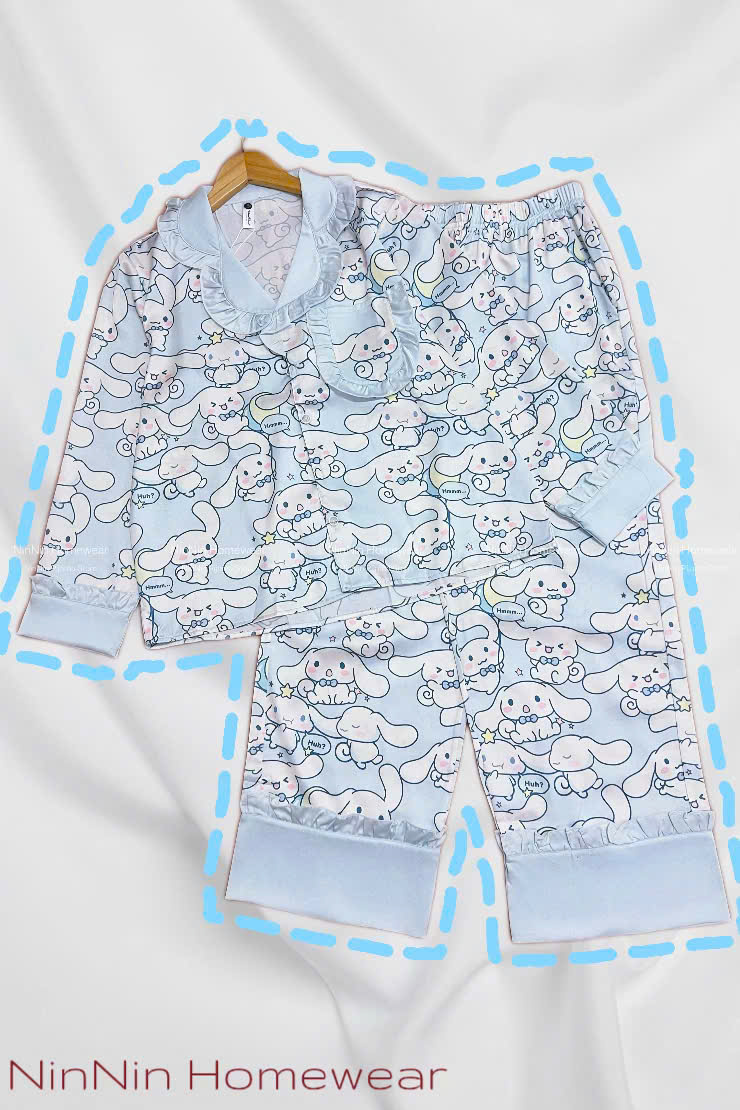 [NN Pijama] [HÌNH THẬT] Đồ ngủ nữ mặc nhà pijama phối bèo lụa latin cao cấp