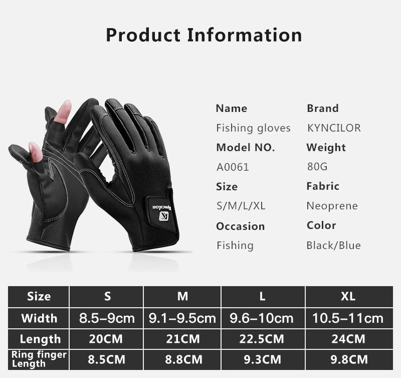 Kháng Chiến Chống Trơn Trượt Găng Tay Câu Cá 2 Ngón Chống Thấm Thoáng Khí Thể Thao Ngoài Trời Chống Trơn Trượt Găng Tay Câu Cá