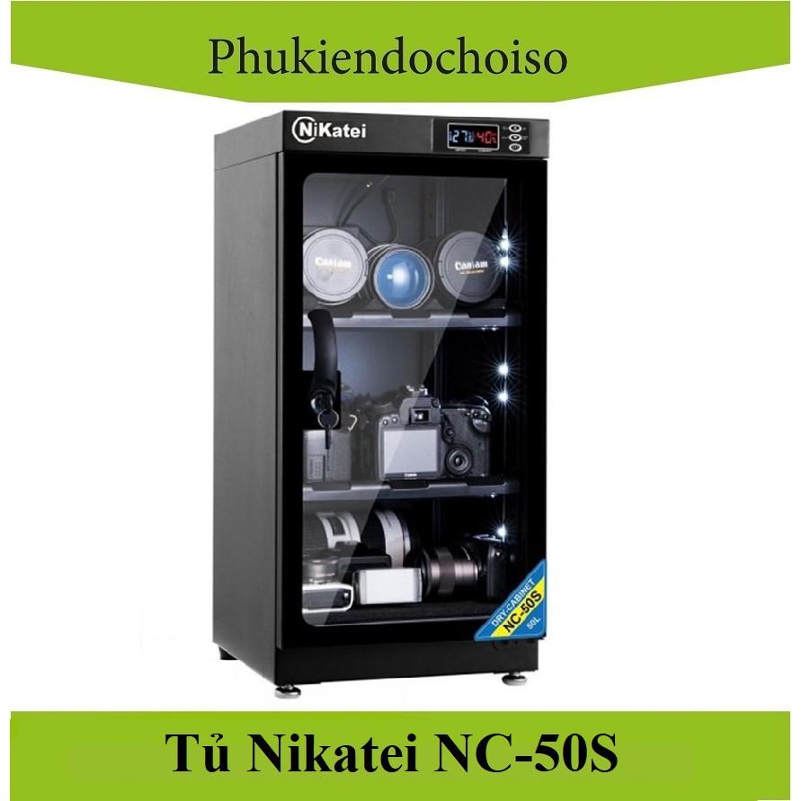 Tủ chống ẩm Nikatei NC-50S Gold -China . Tặng 01 bộ vệ sinh máy ảnh 8 in 1