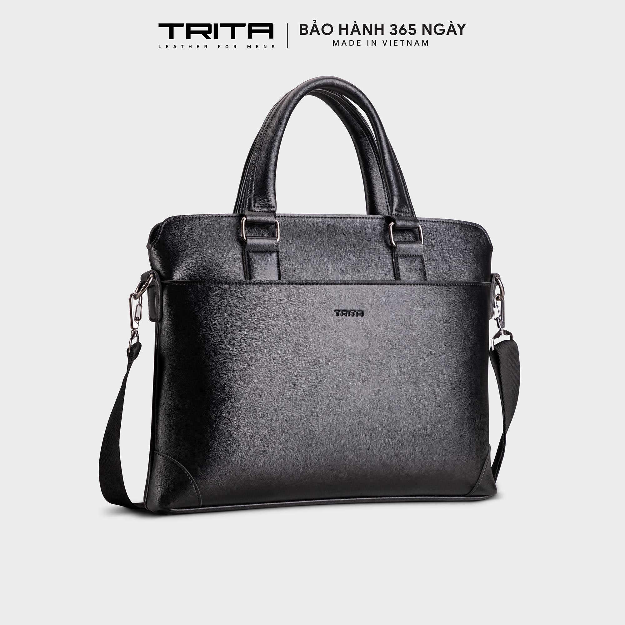 Cặp công sở Trita ( Thời trang nam phong cách đựng vừa laptop 14 inch - Cặp da TCA16 )