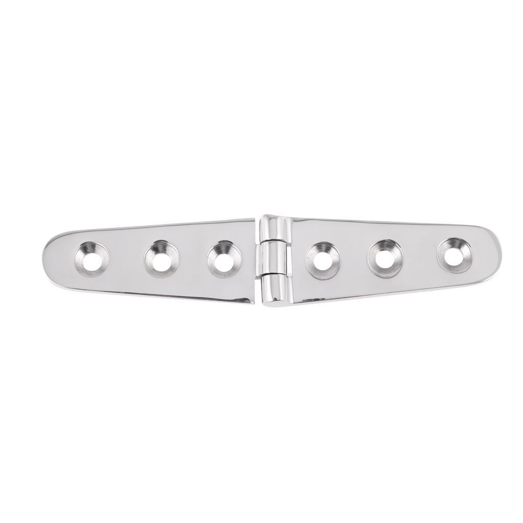 8X Heavy Duty 316 Stainless Steel Cast Boat / Marine Strap Hinge 6 X 1 Inch