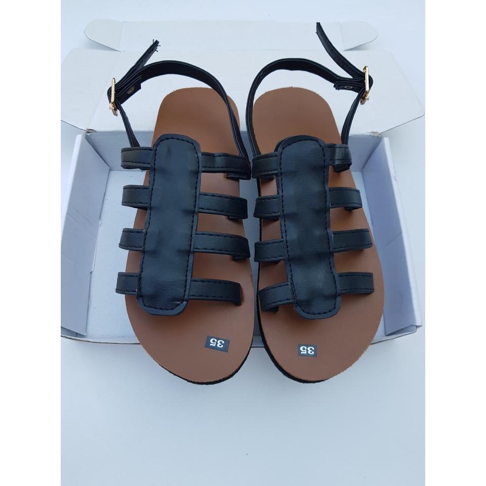 sandal đồng nai xăng đan nữ ( đế bò quai đen ) size từ 35 nữ đến 42 nữ