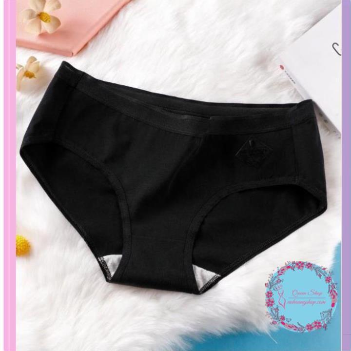 Quần lót nữ cotton viền in nổi kháng khuẩn có chọn size chọn màu - đồ lót cotton nữ QL06