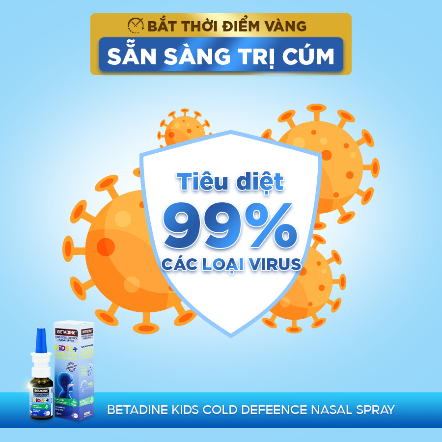 Xịt mũi người lớn Betadine Cold Defence Nasal Spray 20ml