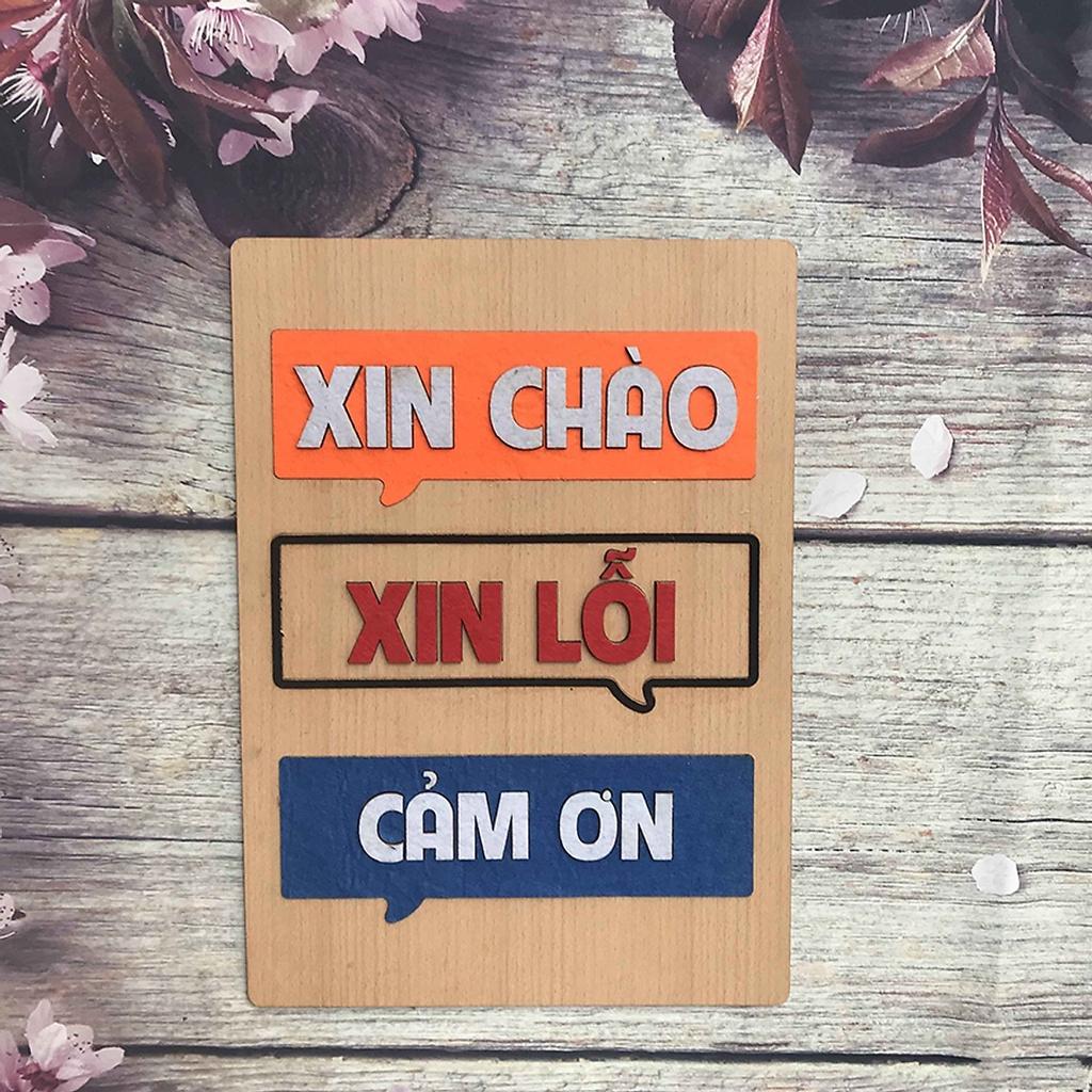 15 mẫu Tranh slogan treo tường tạo động lực học tập bằng gỗ 20 x 27 cm