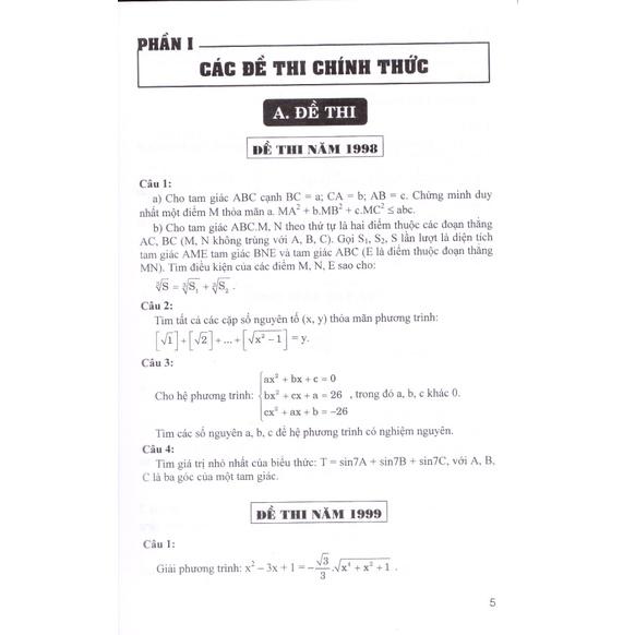 Sách - Tuyển tập 25 năm đề thi Olympic 30 tháng 4 Toán học 10