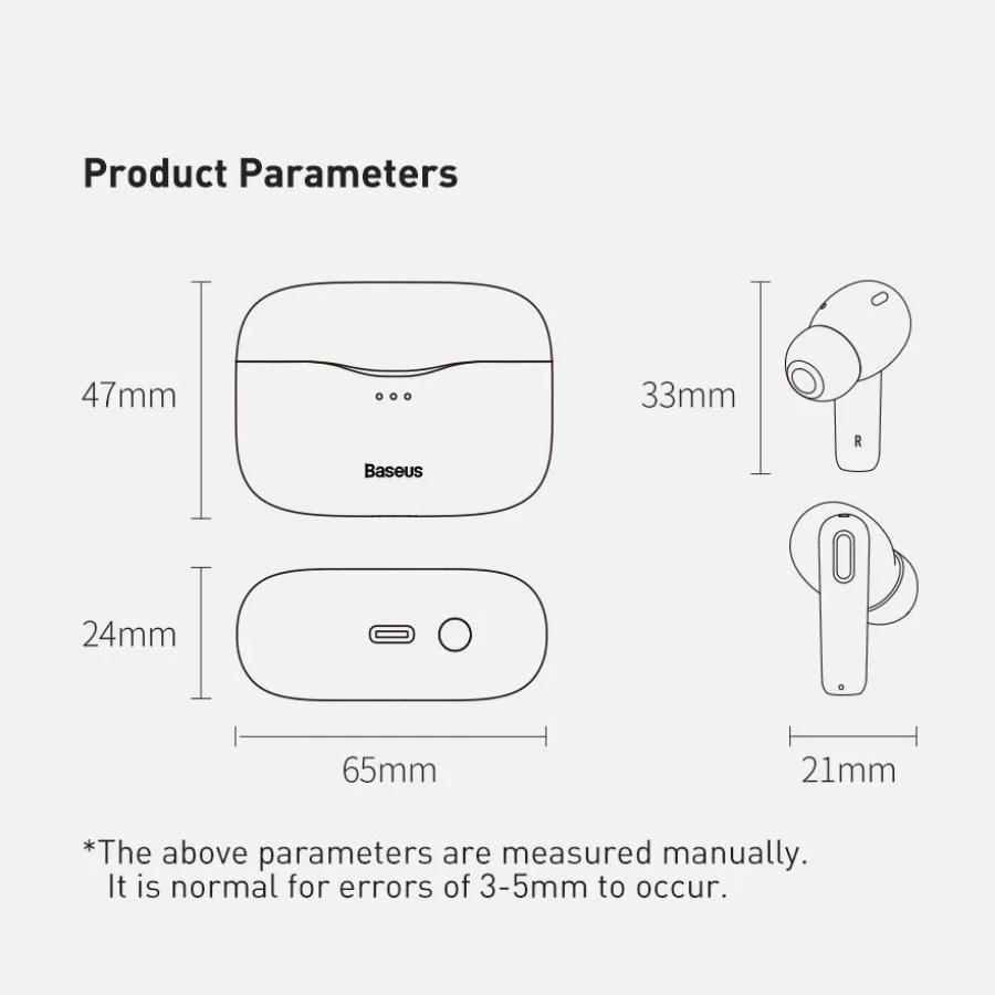 [Hàng Chính Hãng] Tai nghe chống ồn chủ động Baseus SIMU ANC S2 (Chống ồn chủ động, Xuyên Âm True Wireless Earphones) LVH003-WL