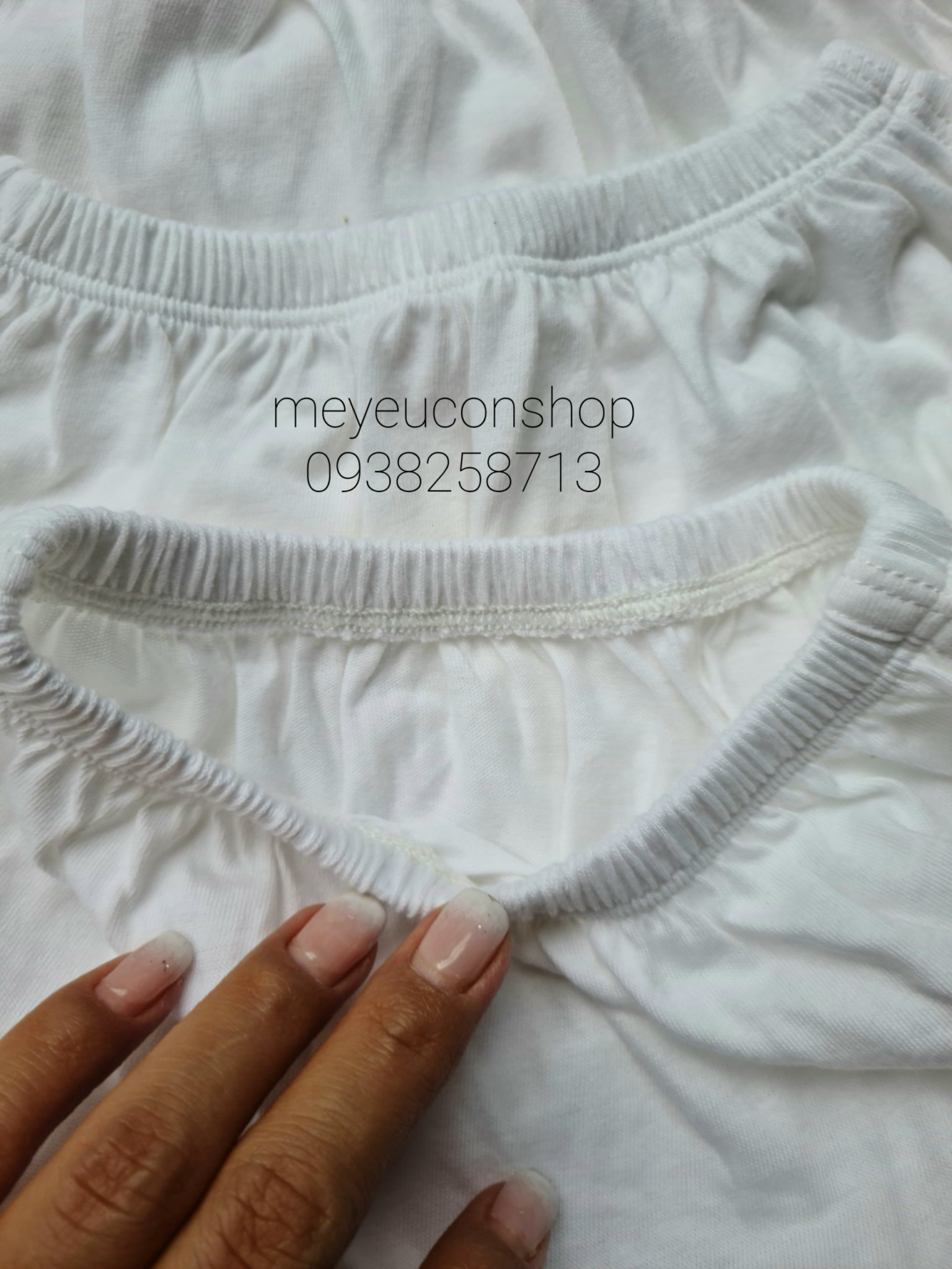 SET 5 QUẦN THỂ THAO COTTON TRẮNG ĐÁY NGANG CHO BÉ - MIATOP