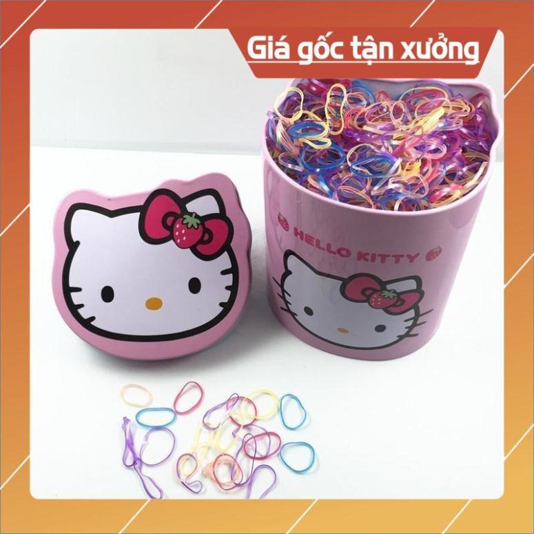 Hộp buộc tóc chun kitty 2000 chiếc dễ thương ...