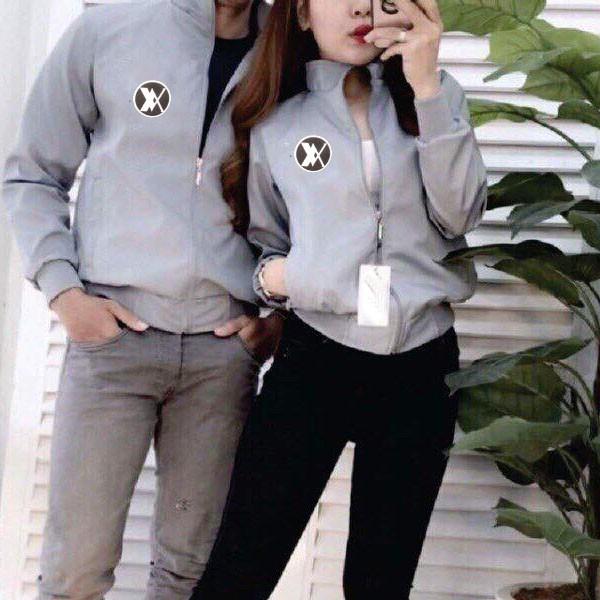 Áo Khoác Dù Nam Nữ Dày Và Đẹp logo thêu