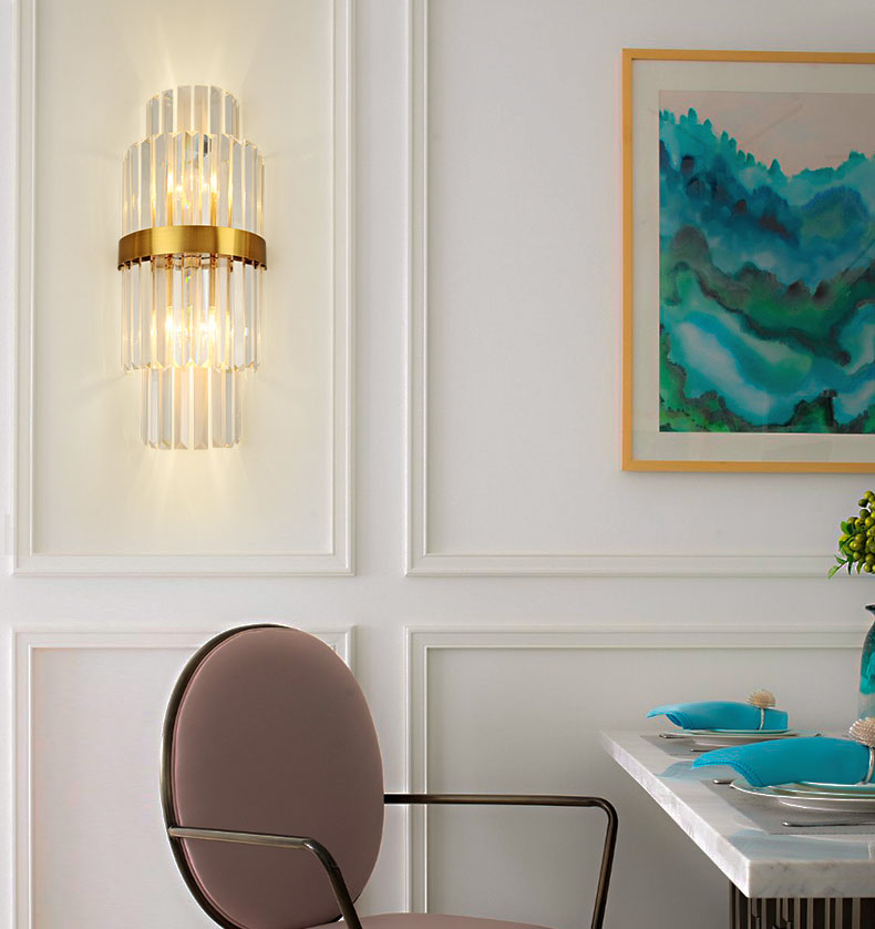 Đèn tường COPES pha lê hiện đại trang trí nội thất cao cấp, sang trọng .