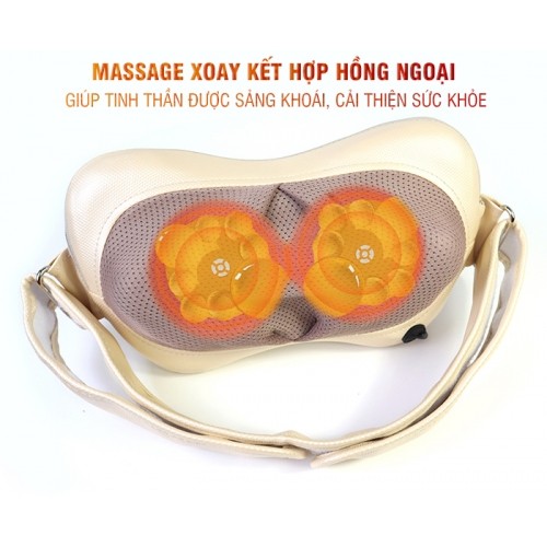 Gối (máy) massage hồng ngoại đa năng YIJIA YJ-209 - Hỗ trợ mát xa giảm mỡ bụng, hỗ trợ trị đau nhức mỏi cổ vai gáy