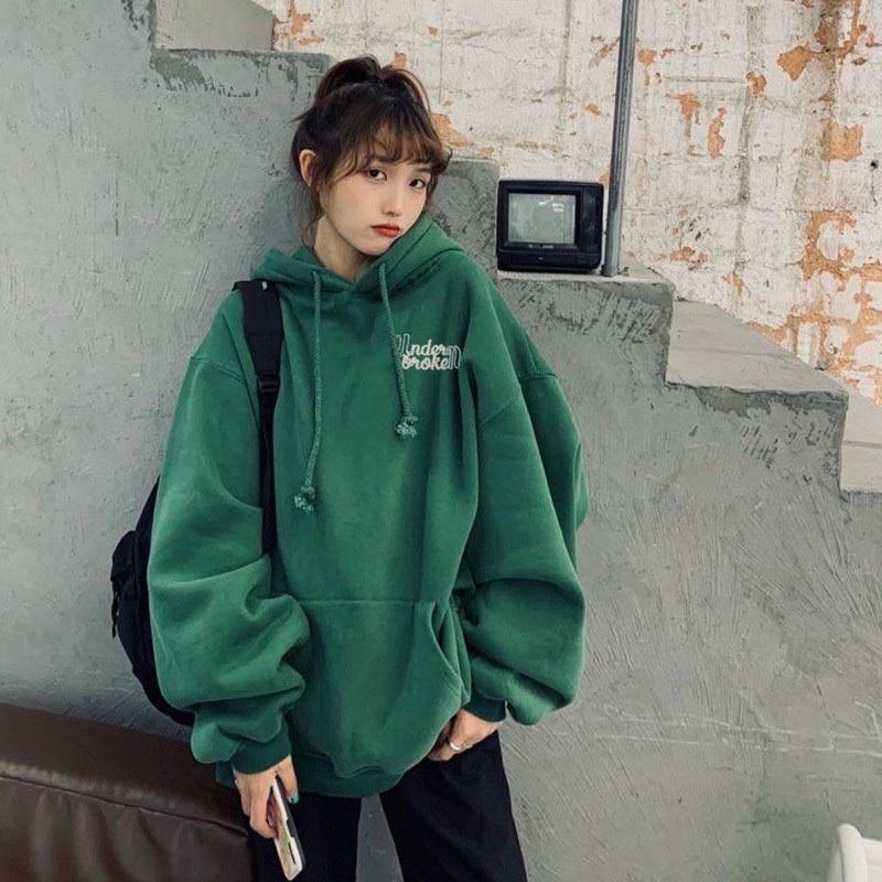 Áo KHOÁC Hoodie XANH LÁ UNDER BROKEN và Ulzzang Unisex