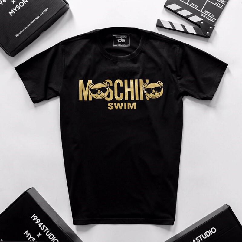 Áo thun tay ngắn nam nữ in đầu trâu phản quang bạc chất cotton 4chiều form dưới 70kg nam nữ